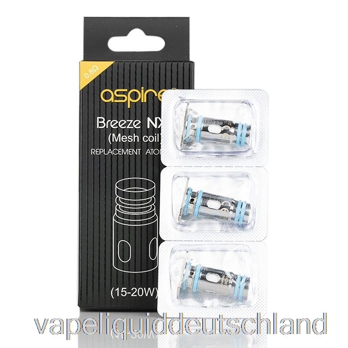 Aspire Breeze NXT Ersatzspulen 0,8 Ohm NXT Ka Mesh Spulen Vape Deutschland
